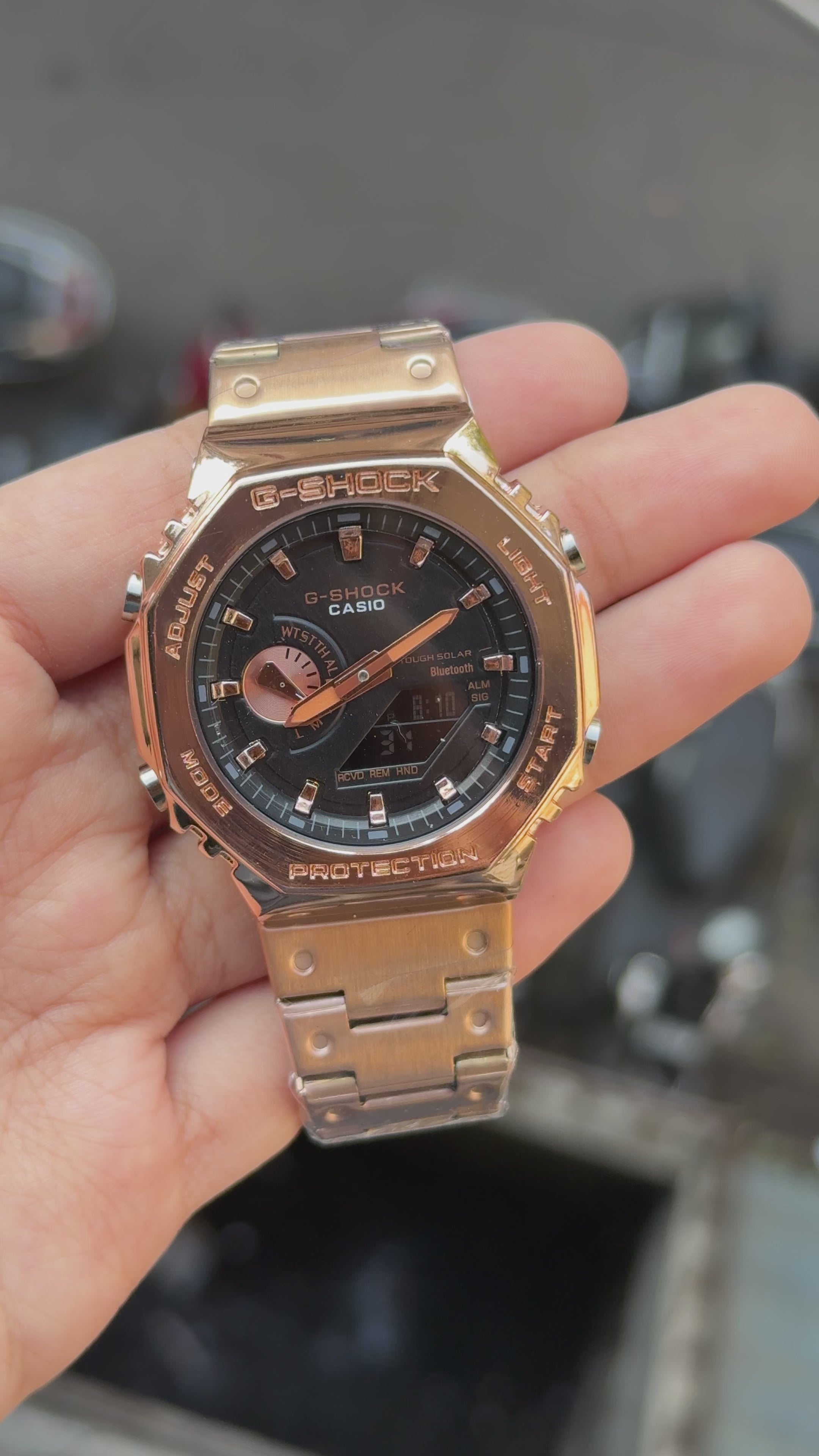 G-Shock GM-2110D All Working - Rose Gold Black