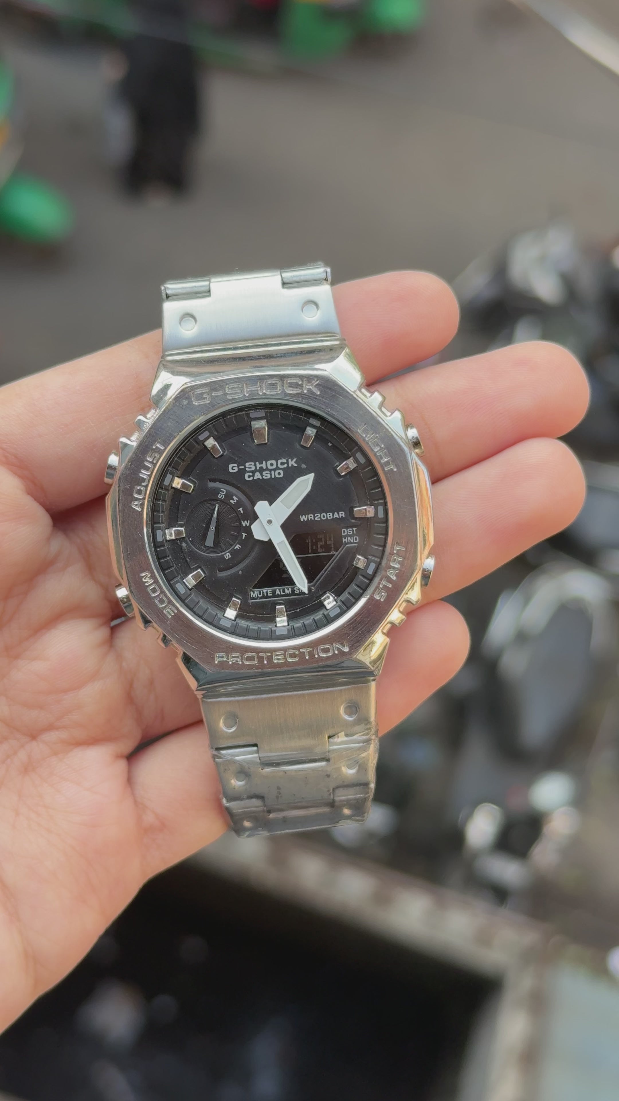 G-Shock GM-2110D All Working Silver Black