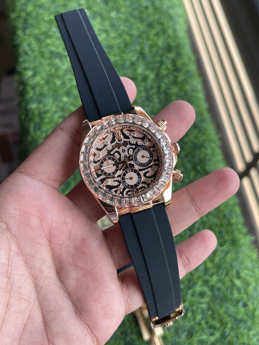 Rolex Tiger Quartz Rose Black