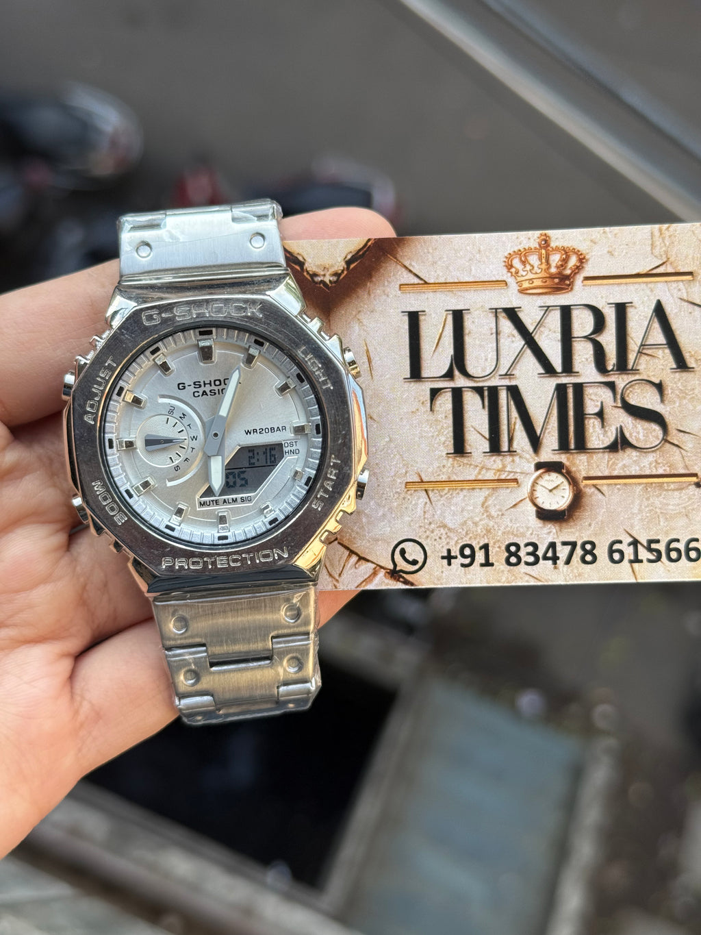 G-Shock GM-2110D All Working Silver White