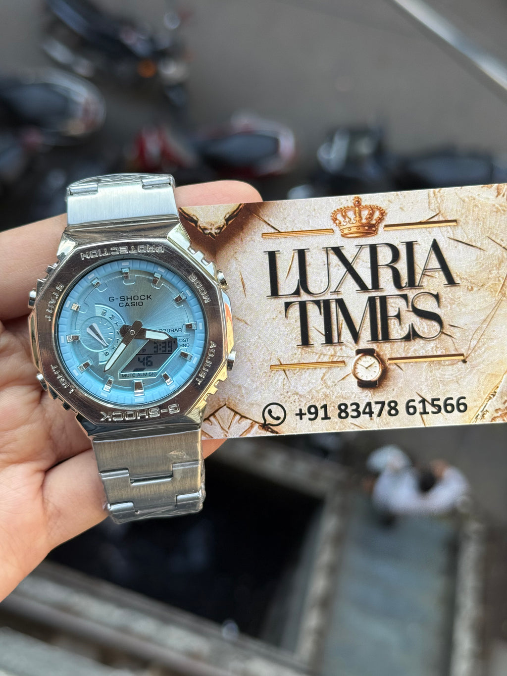 G-Shock GM-2110D All Working Silver Sky Blue