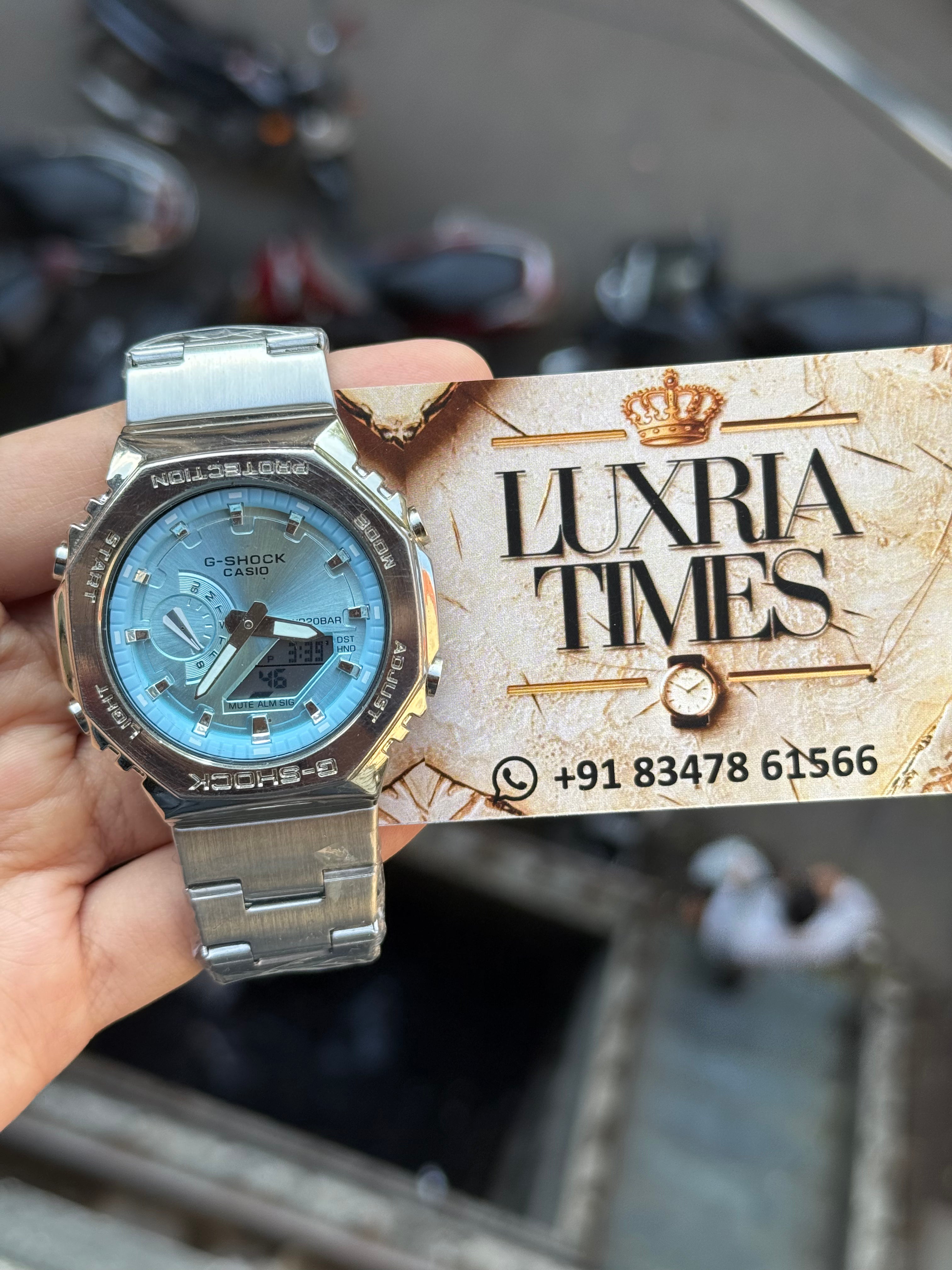 G-Shock GM-2110D All Working silver sky blue