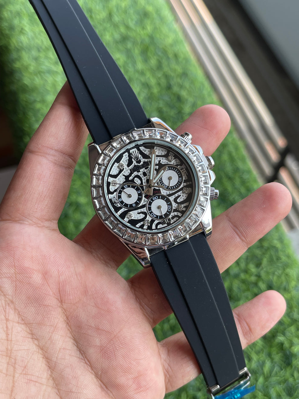 Rolex Tiger Quartz Silver Black